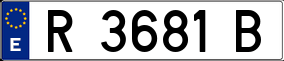 Trailer License Plate